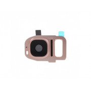 Sklíčko fotoaparátu  Samsung Galaxy S7 G930, S7 edge G935 ružovo zlaté oem